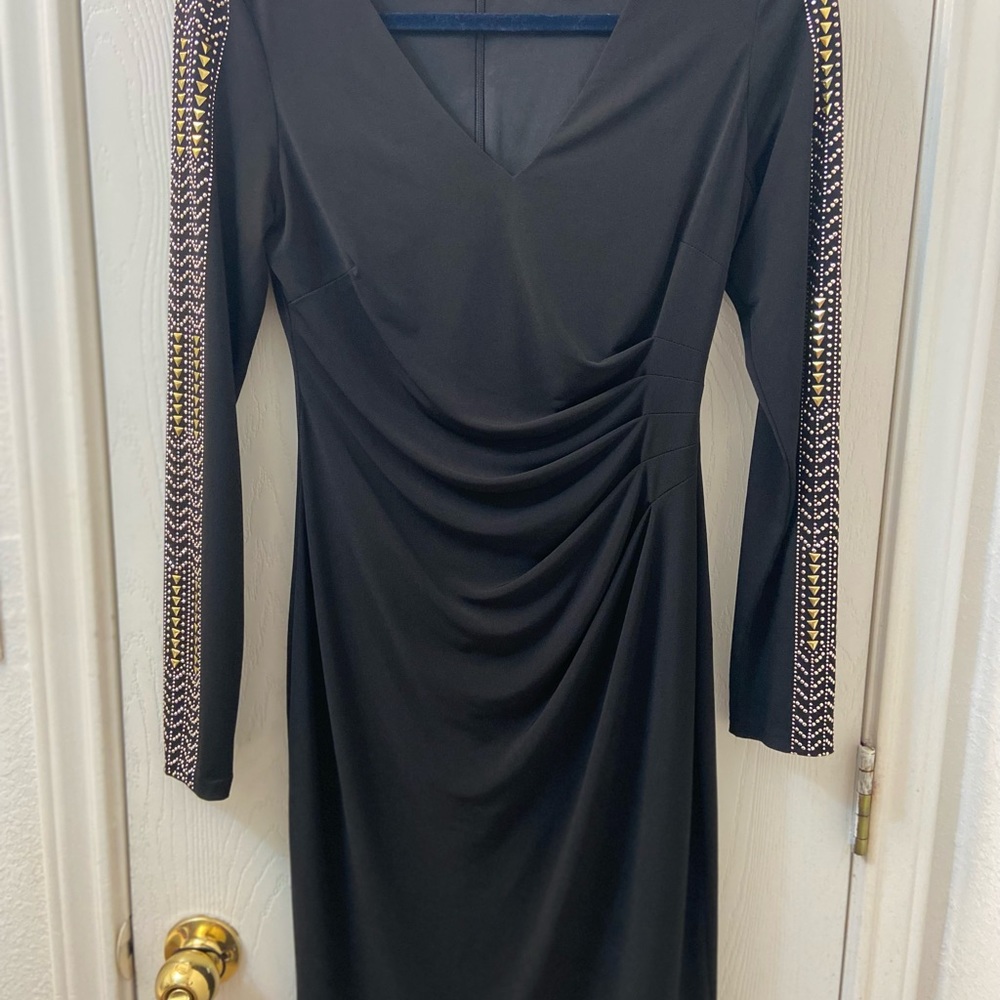 Guess dress ,Black w/ gold studs on the sleeves